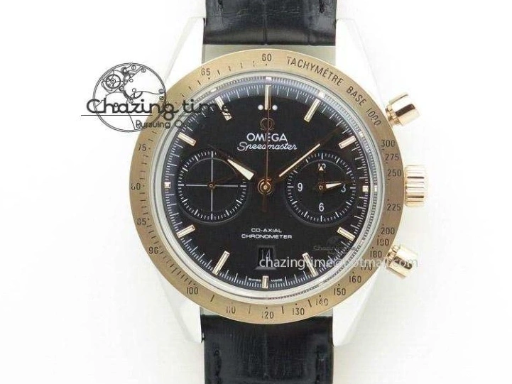 0416 QuickDry De Ville Date RG MKF 1:1 Best Edition Brown Textured Dial Diamonds Marker on Brown Leather Strap A 7747